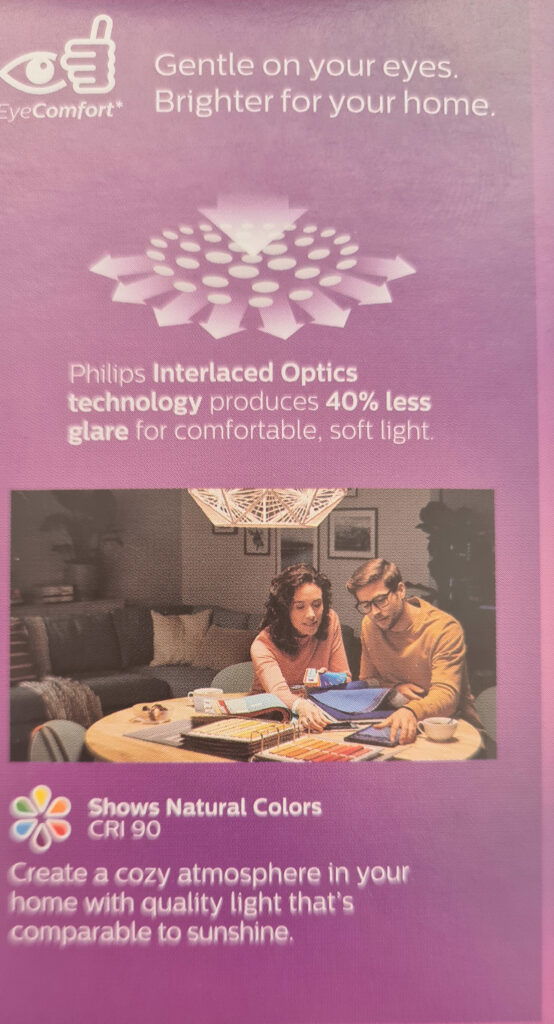 Philips LED Lights 2 Led lighting over table